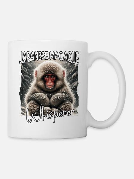 Japanmakak Flüsterer - Tasse - Weiß