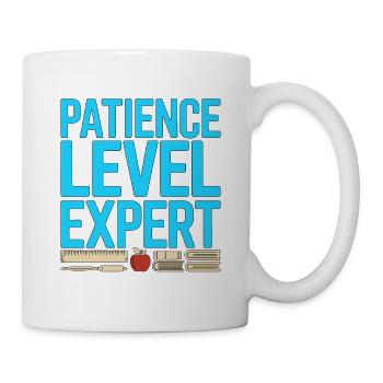 Enseignant principal Niveau de patience Éducateur expert - Mug blanc - blanc - Droite