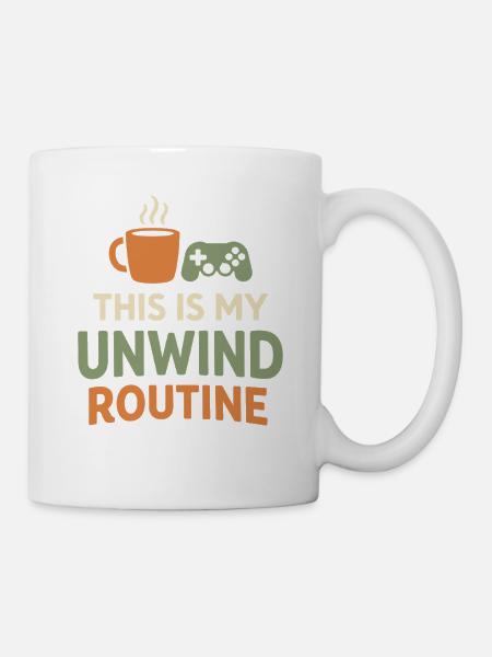 Gemütlicher Gamer, Gemütlicher Gaming, - Tasse - Weiß