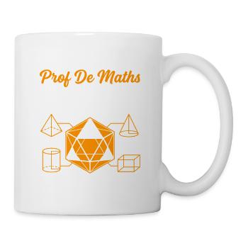 Prof de Maths prend du Volume - Mug blanc - blanc - Droite