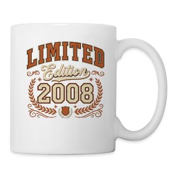 Édition limitée 2008 Vintage Birthday - Mug blanc - blanc - Droite