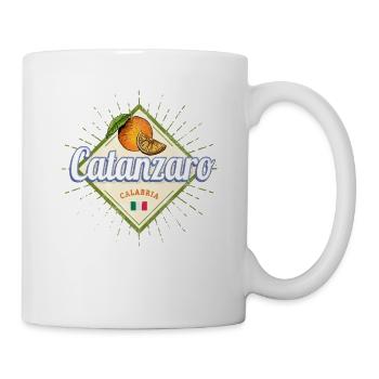 Catanzaro in Italien Kalabrien Urlaub Souvenir - Tasse - Weiß - Rechts