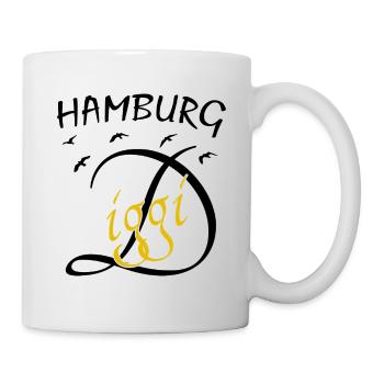 Hamburg Diggi Anker Moin - Tasse - Weiß - Rechts