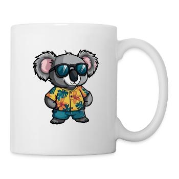 Vacances dans la bande dessinée Koala - Mug blanc - blanc - Droite