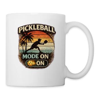 Pickleball Modus An Retro Sunset - Tasse - Weiß - Rechts
