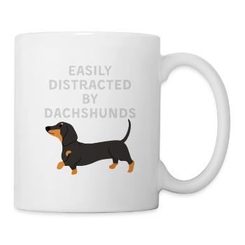Easily Distracted by Dachshunds - Mug - white - Right
