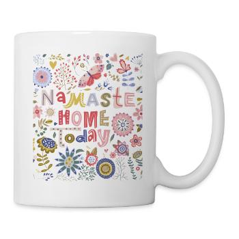 Namaste Home Aujourd’hui Art populaire Floral - Mug blanc - blanc - Droite