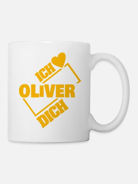Liebe Oliver - Tasse - Weiß