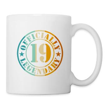 19th Birthday Boy Girl Legend Level 19 - Mug - white - Right
