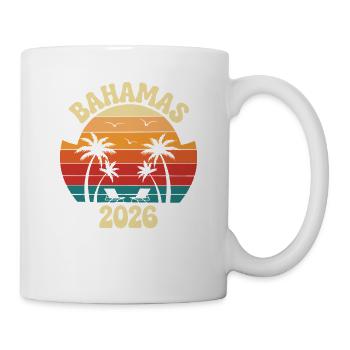 Bahamas 2026 Retro Sunset - Mug - white - Right