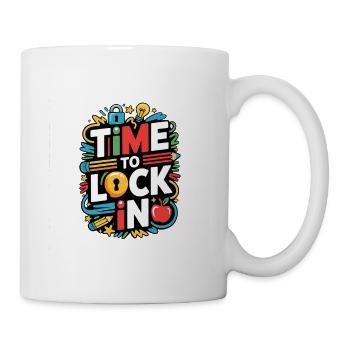 Time to Lock in Test Day Teachers Testing Day  - Mug - white - Right