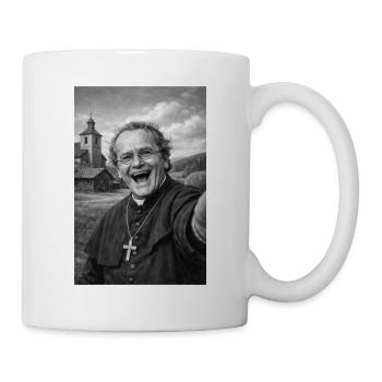 Gregor Mendel Selfie Porträt - Tasse - Weiß - Rechts
