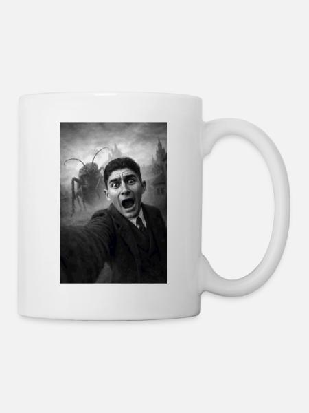 Franz Kafka Selfie Porträt - Tasse - Weiß