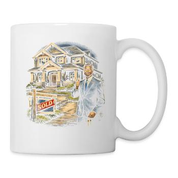 Immobilienmakler Makler - Tasse - Weiß - Rechts