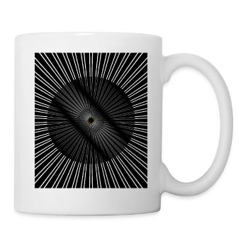 Radiale Augenspirale - Tasse - Weiß - Rechts