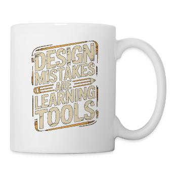 Les erreurs de design des enseignants designers sont des enseignants artistiques - Mug blanc - blanc - Droite