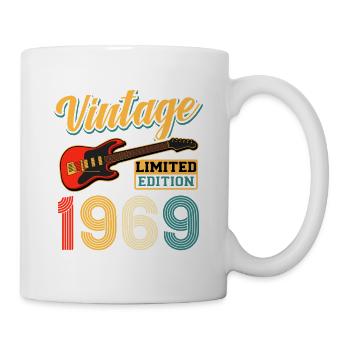 Vintage 1969 Limited Edition Retro Guitar Design - Tasse - Weiß - Rechts