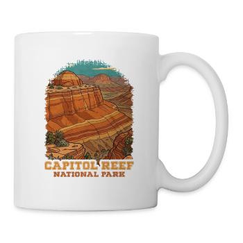 Capitol Reef National Park - Tasse - Weiß - Rechts