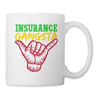 Insurance Agent Insurance Gangsta Funny Insurance - Mug - white - Right
