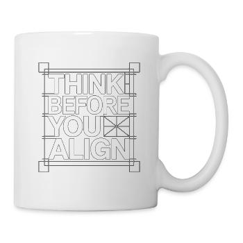Enseignant en design : réfléchir avant de concevoir - Mug blanc - blanc - Droite