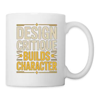 Designer Éducateur La critique du design développe l’amoureux de l’art - Mug blanc - blanc - Droite