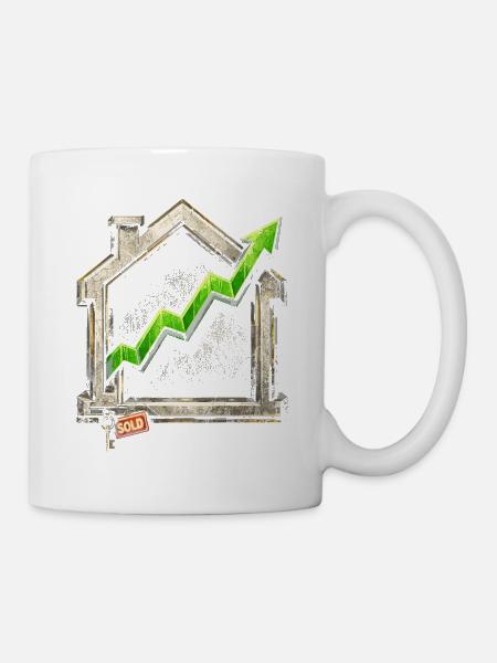 Immobilienmakler Makler - Tasse - Weiß