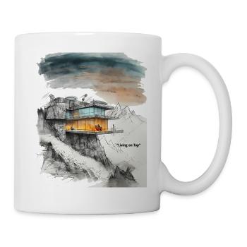 Leben auf der Top Villa - Tasse - Weiß - Rechts