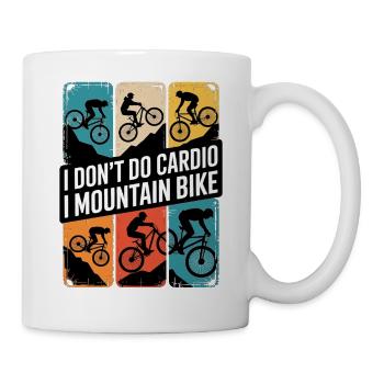 VTT, Descente, Action du cyclisme - Mug blanc - blanc - Droite