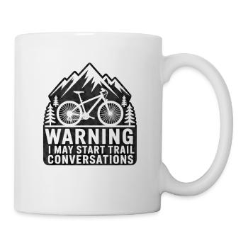 Mountainbike Downhill MTB Riding Radsport Action - Tasse - Weiß - Rechts
