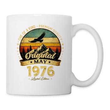 50th Birthday Gift Husband Original May 1976 - Mug - white - Right