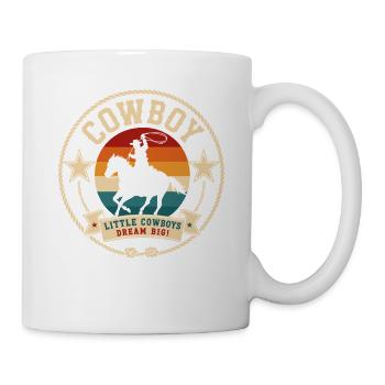 Petit Cowboy – Rêve grand - Mug blanc - blanc - Droite