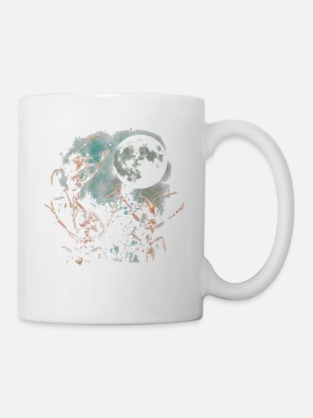 Mondnacht Antenabenteuer - Tasse - Weiß