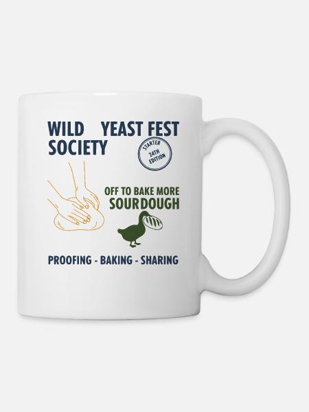 Sauerteig-Wildhefefest Gesellschaft backt weiter - Tasse - Weiß