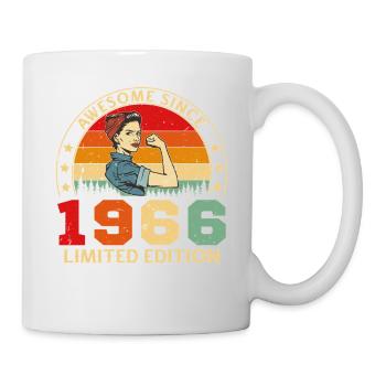 1966 Vintage Retro Geburtstagsgeschenk - Tasse - Weiß - Rechts