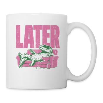 LATER Alligator Lounge - Tasse - Weiß - Rechts