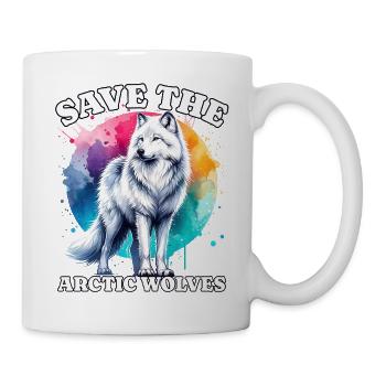 Polarwolf Sauve Arctic Wolf - Mug blanc - blanc - Droite