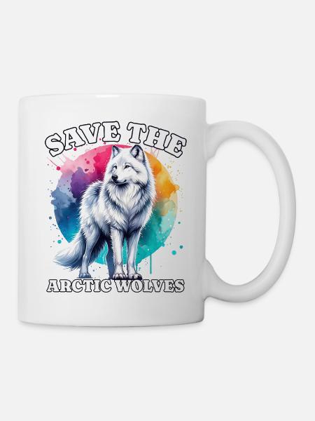 Polarwolf Save Arctic Wolf - Tasse - Weiß