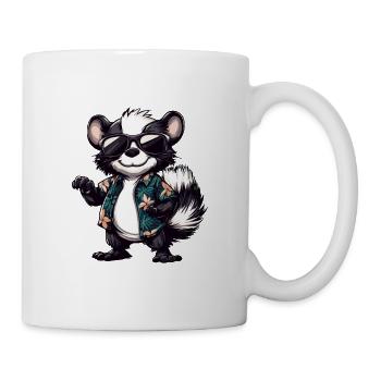 Skunk Comic Holiday - Mug blanc - blanc - Droite