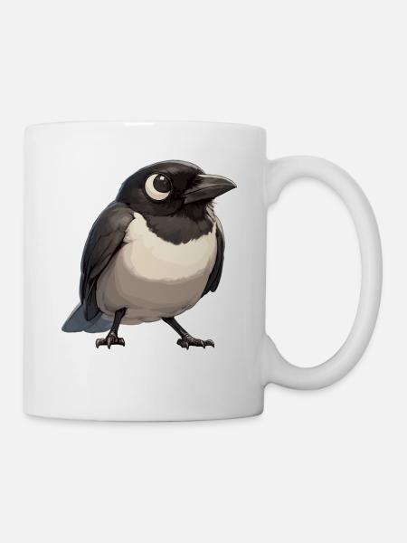 Elstern Elster - Tasse - Weiß