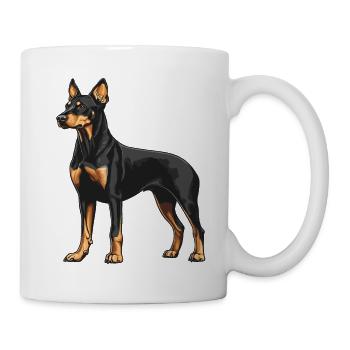 Dobermann - Tasse - Weiß - Rechts