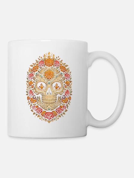 Dia De Los Muertos - Tasse - Weiß