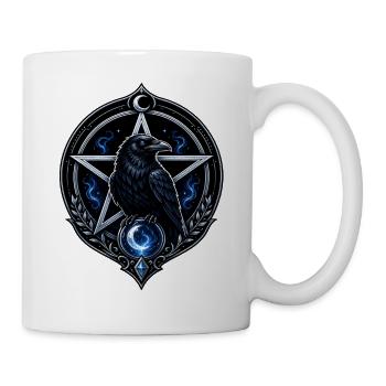 Mystic Raven Pentagram - Mug - white - Right