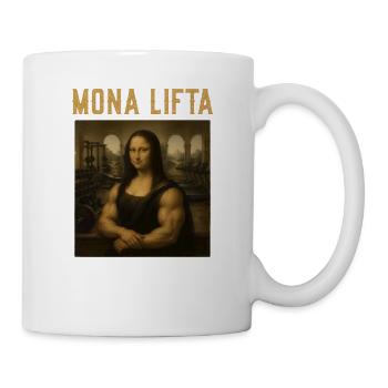 Mona Lifta Leonardo da Vinci Haltérophilie amusante - Mug blanc - blanc - Droite