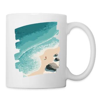 Strand Meer Palmen - Tasse - Weiß - Rechts