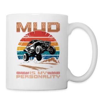 UTV Off Road 4 Wheeler Side by side - Tasse - Weiß - Rechts