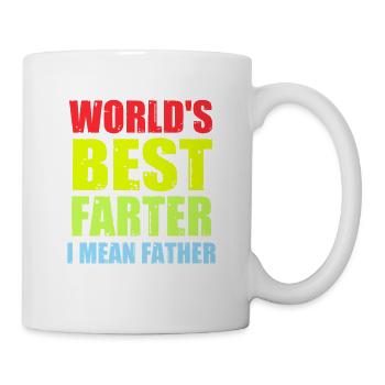 Lustige Vatertagswitze für Väter cooles Papa - Tasse - Weiß - Rechts