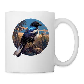 Elstern Elster - Tasse - Weiß - Rechts