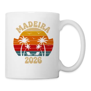Madeira Palm Trees Sunset 2026 - Mug - white - Right