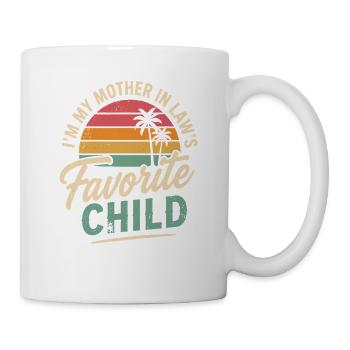 Lieblingskind der Schwiegermutter - Tasse - Weiß - Rechts