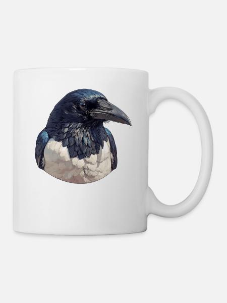 Elstern Elster - Tasse - Weiß